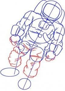 Cum de a desena un astronaut, pas cu pas (trage) Cum de a desena un astronaut, pas cu pas