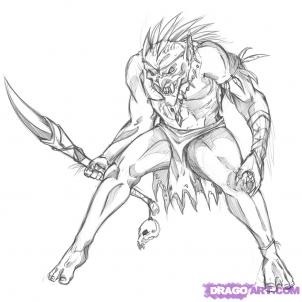 Cum de a desena un orc (ORK desena) Cum să elaboreze un orc