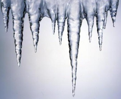 Ca icicles format (formarea de țurțuri) Ca țurțuri format