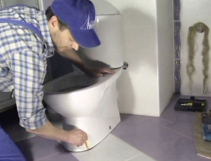 Cum instalez vasul de toaleta pe gresie cu mâinile lor, ca un bol fixat la țiglă, cum să pună (pentru a seta) Cum instalez vasul de toaleta pe gresie cu mâinile lor, ca un bol fixat la țiglă, cum să pună