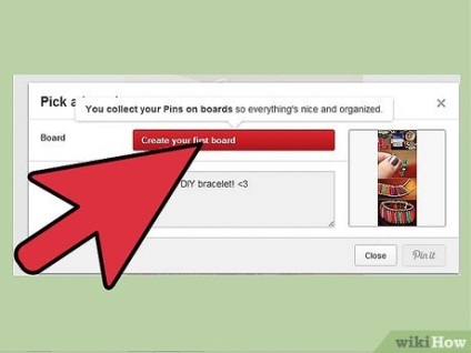 Cum de a încărca fotografii la Pinterest (Apoi faceți clic pe „Finish“) Cum de a încărca fotografii pe pinterest