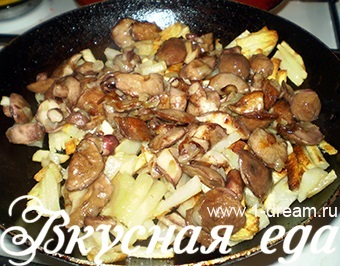 Cum de a prăji ciuperci cu cartofi - mâncare delicioasă (friptură) Cum de a prăji ciuperci cu cartofi - alimente delicioase