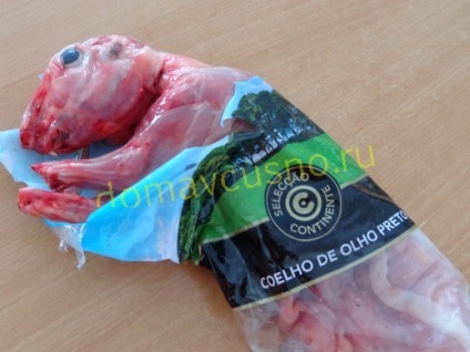 Iepure prăjită în tigaie (ca delicios pentru a găti un iepure) Rabbit prăjit într-o tigaie
