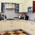 Bucătărie combinație de culori de vanilie cu wenge în stiluri de interior, foto, video (vanilie) Bucătărie combinație de culori de vanilie cu wenge în stiluri de interior, foto, video