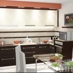 Bucătărie combinație de culori de vanilie cu wenge în stiluri de interior, foto, video (color) Bucătărie combinație de culori de vanilie cu wenge în stiluri de interior, foto, video