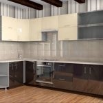 Bucătărie combinație de culori de vanilie cu wenge în stiluri de interior, foto, video (foto) Bucătărie combinație de culori de vanilie cu wenge în stiluri de interior, foto, video