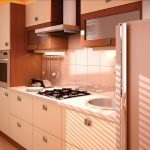 Bucătărie combinație de culori de vanilie cu wenge în stiluri de interior, foto, video (foto) Bucătărie combinație de culori de vanilie cu wenge în stiluri de interior, foto, video