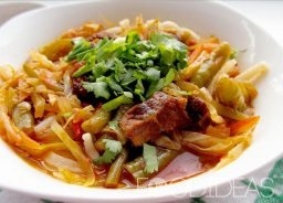 Lagman cu carne de pui - reteta cu fotografii (Lagman) Lagman cu carne de pui - reteta cu fotografii