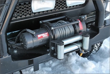 Winch cu mașina lor hands-road (troliul cu propriile sale mâini de instalare VAS câmp manual de pornire modul de a face mașini) Winch cu mâinile lor off-road masina