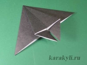 Bat - origami simplu pentru copii, Scribble (șoarece) Bat - origami simplu pentru copii, bilețel