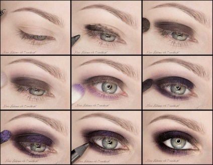 Machiaj smokey eyes pentru ochi caprui, verde, albastru și gri, pas cu pas