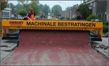 Mașina de stabilire a pietre de pavaj ... (mașină) Mașina de stabilire a pietre de pavaj ...