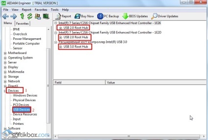port USB lent (port) port USB lent