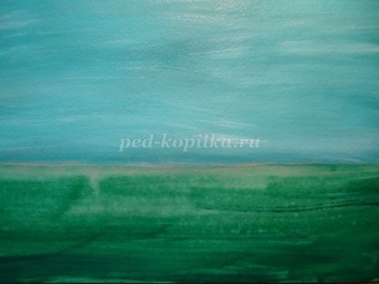 etape guașă Seascape cu fotografii (peisaj) etape guașă Seascape cu fotografii