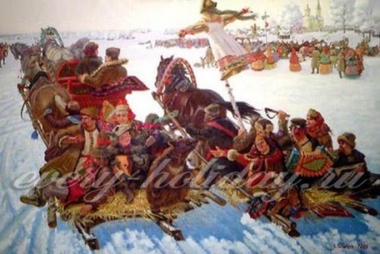 Folk pe Shrovetide semne (Maslenitsa prevestiri populare) Folk Carnavalul Omens