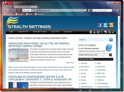 Windows 7 operă piele de sticlă (piele transparentă opera de descărcare) - setările de stealth (piei de download de operă) Ferestre piele 7 Opera din sticlă (transparentă operă piele descărcare) - setări stealth