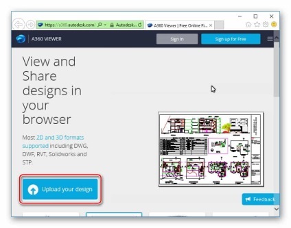 Deschideți fișierul on-line DWG (deschis) Deschideți fișierul online de tip .dwg
