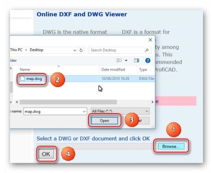 Deschideți fișierul DWG on-line (on-line) Deschideți fișierul online de tip .dwg