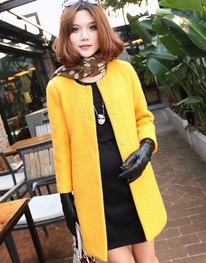Coat fără guler (80 poze), cu un decolteu rotund, ce să poarte, cum de a lega o eșarfă fără strat (guler) Coat fără guler (80 poze), cu un decolteu rotund, ce să poarte, cum de a lega o eșarfă fără haină