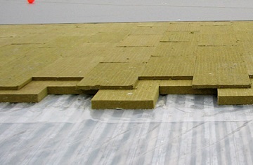 Material Vapor plat acoperiș, etapele (plate) secvență materiale acoperiș plat Vapor