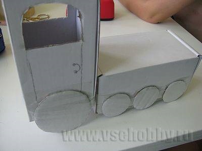 Tren de cutii (tren cu aburi din meserii material rezidual cu cutie de carton pentru copii) Tren de cutii