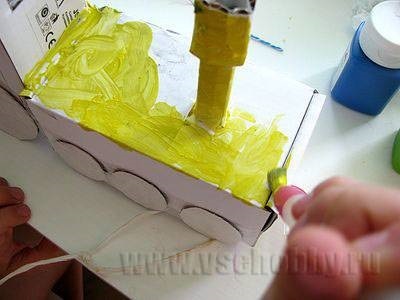 Tren de cutii (tren cu aburi din meserii material rezidual cu cutie de carton pentru copii) Tren de cutii