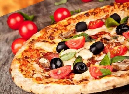 Pizza - un fel de mâncare națională italiană (italiană) Pizza - un fel de mâncare național italian