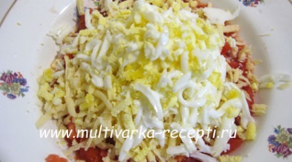 Roșii și brânză în multivarka (ajutor de lingura) Tomate și brânză în multivarka