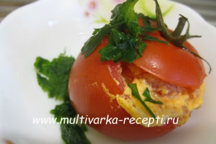 Tomate brânză în multivarka (compot tomate multivarka) Tomate și brânză în multivarka