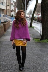 Poncho ce să poarte, 45 de idei elegant din fotografie! (Strat Poncho) Poncho ce să poarte, 45 de idei elegant din fotografie!
