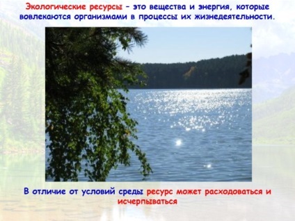 Prezentarea „resurselor de mediu“ (sursa de energie de radiație) Prezentarea „resursele de mediu“