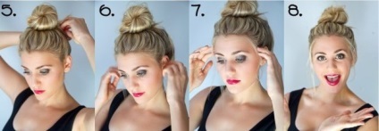 fascicul de hairstyle cu mâinile în păr mediu și lung (fascicul) fascicul de hairstyle cu mâinile în păr mediu și lung