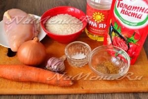 Pilaf neaderente cu reteta de pui cu fotografie (de pui) Pilaf neaderente cu reteta de pui cu o fotografie