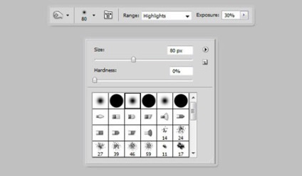Desenul sac în Photoshop (Crearea unui nou strat pe partea de sus) Desenați punga în Photoshop