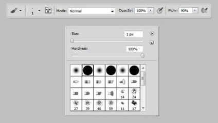 Desen punga în Photoshop (Crearea unui nou strat) Desenați punga în Photoshop