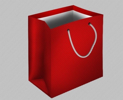 Desen punga in Photoshop (sac) Desenați punga în Photoshop