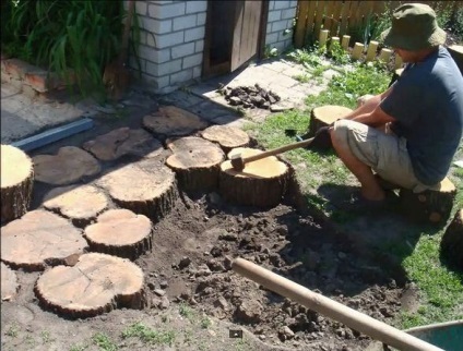 Cale de grădină din resturi de materiale cu propriile lor mâini (resturi) Cale de grădină din resturi de materiale cu propriile lor mâini