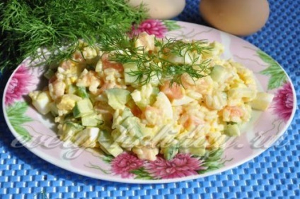 Salata cu pește roșu și castravete - o rețetă cu fotografie (salata) Salata cu pește roșu și castravete - o rețetă cu o fotografie