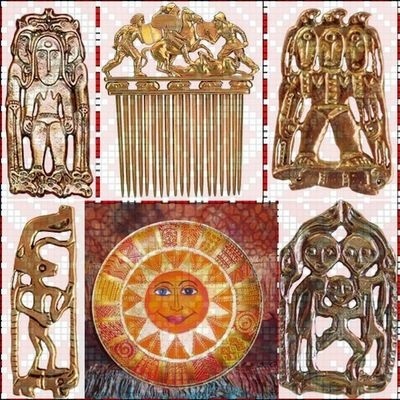 amulete slave de argint și de aur, ghicind viitorul (aur) amulete slave de argint și de aur, ghicind viitorul