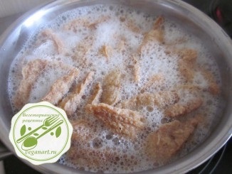 carne de soia - un pas cu pas fotografii reteta, retete vegetariene (soia) carne de soia - un pas cu pas fotografii reteta, retete vegetariene