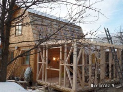 Construirea de o extensie a casei (de construcție) Construirea de o extensie a casei