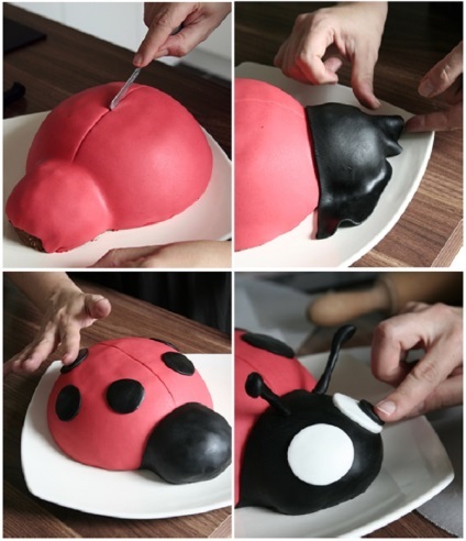 Ladybird Cake (crearea comestibile) tort gărgăriță