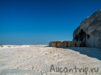 Pamukkale travertin - castel de bumbac din Turcia (Pamukkale) Pamukkale travertin - castel de bumbac în Turcia