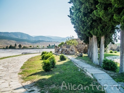 Pamukkale travertin - castel de bumbac din Turcia (Pamukkale) Pamukkale travertin - castel de bumbac în Turcia