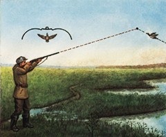 Anticiparea atunci când fotografiați la rață (tir) Anticiparea atunci când fotografiați la rață
