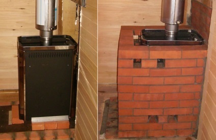 Setarea cuptorului în baie cu mâinile cum se pune soba de fier de metal cu lemne în (brațe) Setarea cuptorului în baie cu mâinile cum se pune soba de fier de metal cu lemne în