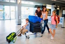 Greutatea bagajelor în avion pentru o persoană (a) bagajele pe planul pentru o singură persoană