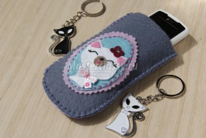 Case din pâslă de pe telefonul mobil (capac din pâslă pentru telefonul mobil) Case din pâslă de pe un telefon mobil