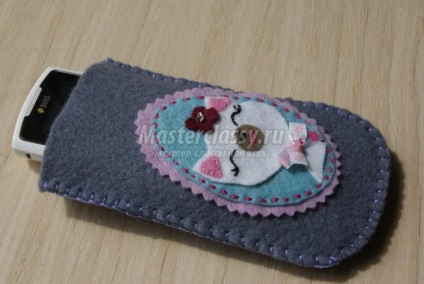 Case din pâslă de pe telefonul mobil (coperta din pâslă pe un telefon mobil) Case din pâslă de pe un telefon mobil