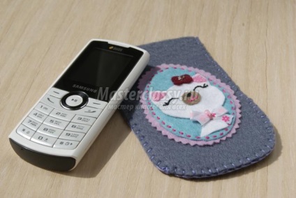 Case din pâslă de pe telefonul mobil (capac din pâslă pentru telefonul mobil) Case din pâslă de pe un telefon mobil